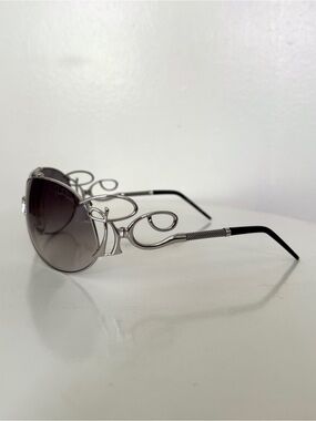 ROBERTO CAVALLI Beid 850S E98 Silver Womens Aviator Gradient Sunglasses 70-8-115